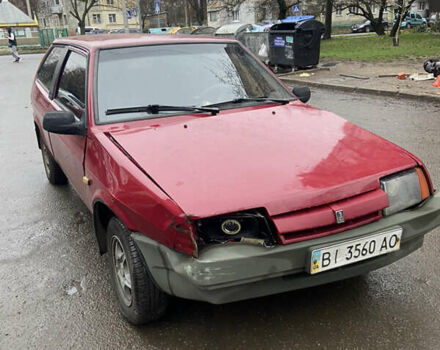 Красный ВАЗ 2108, объемом двигателя 1.5 л и пробегом 99 тыс. км за 700 $, фото 1 на Automoto.ua