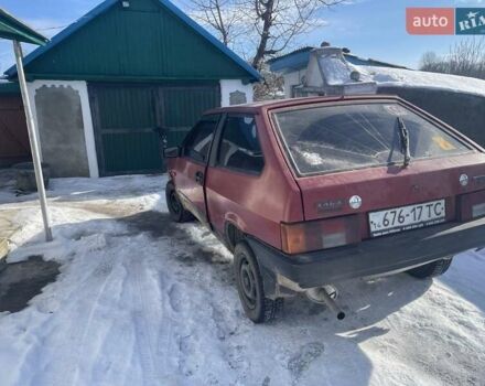 Красный ВАЗ 2108, объемом двигателя 1.3 л и пробегом 579 тыс. км за 488 $, фото 1 на Automoto.ua