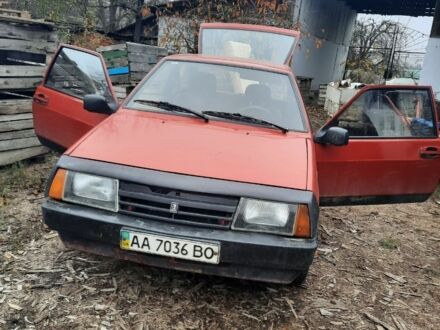 Красный ВАЗ 2108, объемом двигателя 1 л и пробегом 200 тыс. км за 500 $, фото 1 на Automoto.ua