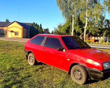 Красный ВАЗ 2108, объемом двигателя 1.3 л и пробегом 130 тыс. км за 1300 $, фото 1 на Automoto.ua