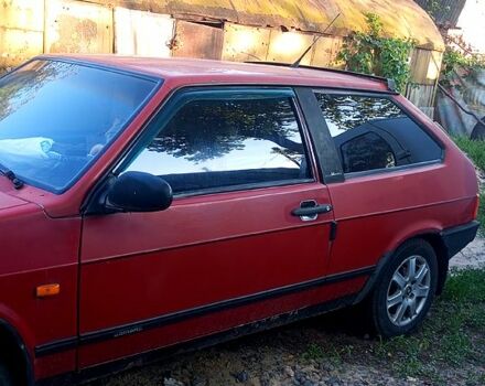 Красный ВАЗ 2108, объемом двигателя 1.5 л и пробегом 195 тыс. км за 1000 $, фото 1 на Automoto.ua
