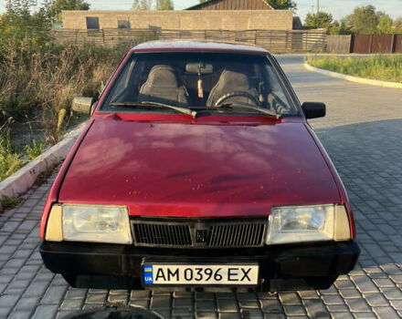 Красный ВАЗ 2108, объемом двигателя 1.5 л и пробегом 48 тыс. км за 1000 $, фото 1 на Automoto.ua