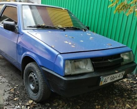 Синий ВАЗ 2108, объемом двигателя 1 л и пробегом 650 тыс. км за 500 $, фото 1 на Automoto.ua