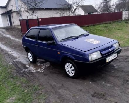 Синій ВАЗ 2108, об'ємом двигуна 1.3 л та пробігом 99 тис. км за 589 $, фото 1 на Automoto.ua