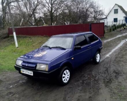 Синий ВАЗ 2108, объемом двигателя 1.3 л и пробегом 99 тыс. км за 589 $, фото 1 на Automoto.ua