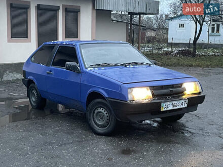 Синий ВАЗ 2108, объемом двигателя 1.3 л и пробегом 100 тыс. км за 950 $, фото 1 на Automoto.ua