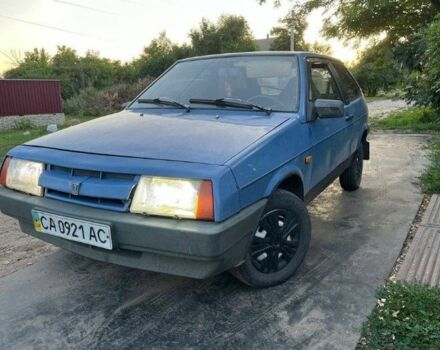 Синий ВАЗ 2108, объемом двигателя 2 л и пробегом 30 тыс. км за 674 $, фото 1 на Automoto.ua