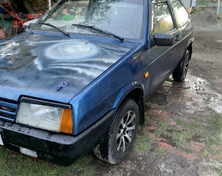 Синий ВАЗ 2108, объемом двигателя 1.3 л и пробегом 300 тыс. км за 800 $, фото 1 на Automoto.ua