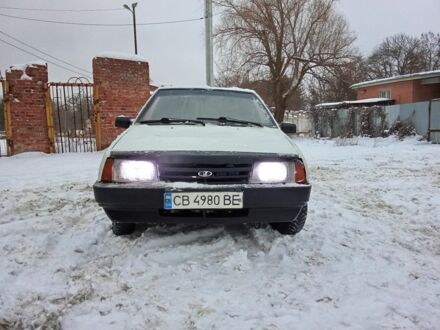 Белый ВАЗ 2109, объемом двигателя 1.5 л и пробегом 198 тыс. км за 600 $, фото 1 на Automoto.ua