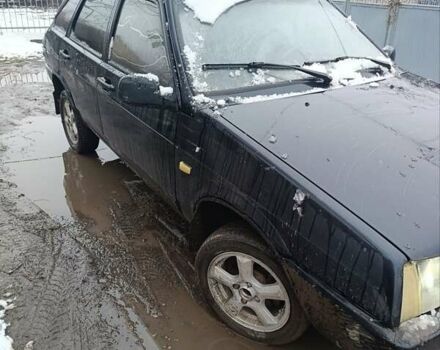 Черный ВАЗ 2109, объемом двигателя 1.46 л и пробегом 150 тыс. км за 600 $, фото 1 на Automoto.ua
