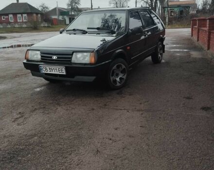Черный ВАЗ 2109, объемом двигателя 1.5 л и пробегом 212 тыс. км за 1300 $, фото 1 на Automoto.ua