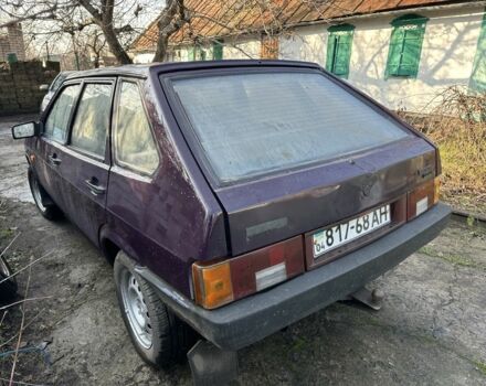 Фиолетовый ВАЗ 2109, объемом двигателя 1.5 л и пробегом 100 тыс. км за 700 $, фото 1 на Automoto.ua