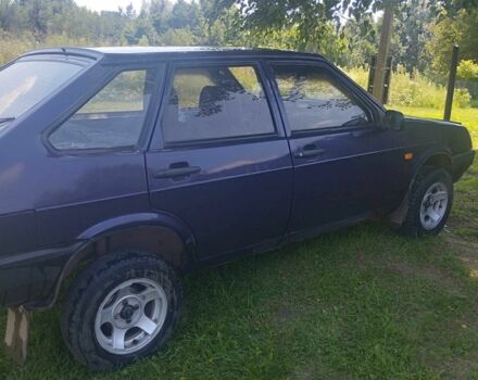 Фиолетовый ВАЗ 2109, объемом двигателя 1.5 л и пробегом 1 тыс. км за 1200 $, фото 1 на Automoto.ua