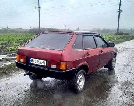 Красный ВАЗ 2109, объемом двигателя 1.3 л и пробегом 200 тыс. км за 750 $, фото 3 на Automoto.ua