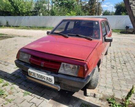Красный ВАЗ 2109, объемом двигателя 1 л и пробегом 99 тыс. км за 500 $, фото 2 на Automoto.ua