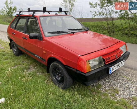 Красный ВАЗ 2109, объемом двигателя 1.29 л и пробегом 199 тыс. км за 1000 $, фото 1 на Automoto.ua