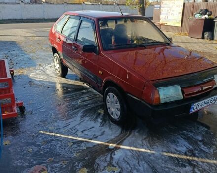 Красный ВАЗ 2109, объемом двигателя 1 л и пробегом 1000 тыс. км за 450 $, фото 1 на Automoto.ua