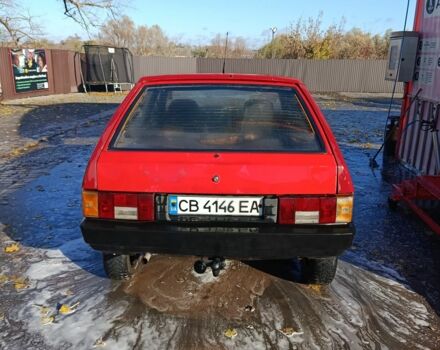 Красный ВАЗ 2109, объемом двигателя 1 л и пробегом 1000 тыс. км за 450 $, фото 3 на Automoto.ua