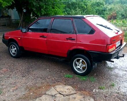 Красный ВАЗ 2109, объемом двигателя 1.3 л и пробегом 500 тыс. км за 1000 $, фото 3 на Automoto.ua