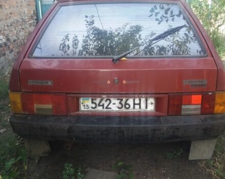 Красный ВАЗ 2109, объемом двигателя 1.3 л и пробегом 200 тыс. км за 600 $, фото 1 на Automoto.ua