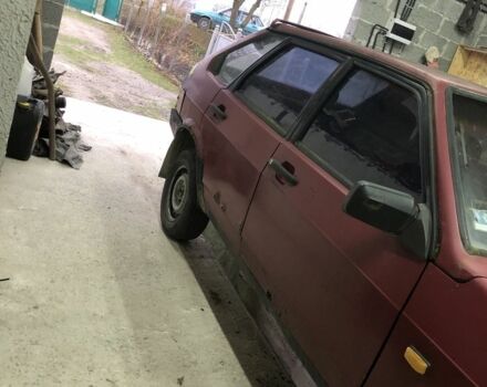 Красный ВАЗ 2109, объемом двигателя 1.3 л и пробегом 250 тыс. км за 350 $, фото 1 на Automoto.ua
