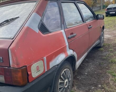 Красный ВАЗ 2109, объемом двигателя 1.5 л и пробегом 50 тыс. км за 600 $, фото 1 на Automoto.ua