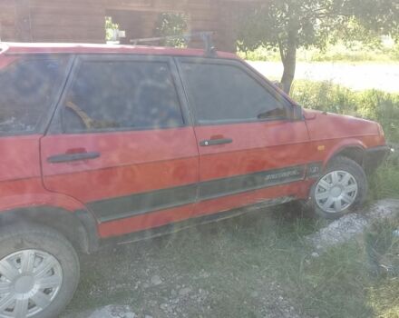 Красный ВАЗ 2109, объемом двигателя 1.5 л и пробегом 94 тыс. км за 650 $, фото 4 на Automoto.ua