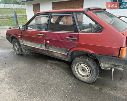 Червоний ВАЗ 2109, об'ємом двигуна 1.5 л та пробігом 200 тис. км за 380 $, фото 1 на Automoto.ua