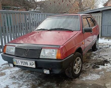 Красный ВАЗ 2109, объемом двигателя 1.5 л и пробегом 200 тыс. км за 1300 $, фото 1 на Automoto.ua