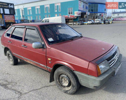 Красный ВАЗ 2109, объемом двигателя 1.29 л и пробегом 195 тыс. км за 550 $, фото 1 на Automoto.ua
