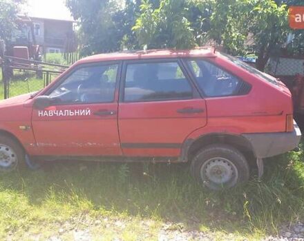 Красный ВАЗ 2109, объемом двигателя 1.3 л и пробегом 80 тыс. км за 500 $, фото 1 на Automoto.ua