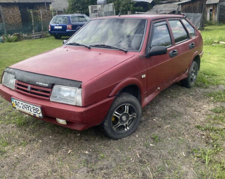 Красный ВАЗ 2109, объемом двигателя 1.3 л и пробегом 60 тыс. км за 650 $, фото 1 на Automoto.ua