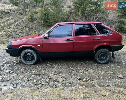 Красный ВАЗ 2109, объемом двигателя 1.5 л и пробегом 200 тыс. км за 550 $, фото 1 на Automoto.ua