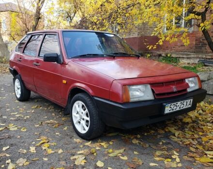 Красный ВАЗ 2109, объемом двигателя 1.5 л и пробегом 189 тыс. км за 1199 $, фото 1 на Automoto.ua