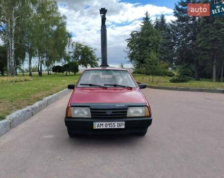 Красный ВАЗ 2109, объемом двигателя 1.5 л и пробегом 150 тыс. км за 950 $, фото 1 на Automoto.ua