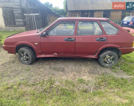 Красный ВАЗ 2109, объемом двигателя 1.3 л и пробегом 60 тыс. км за 650 $, фото 2 на Automoto.ua