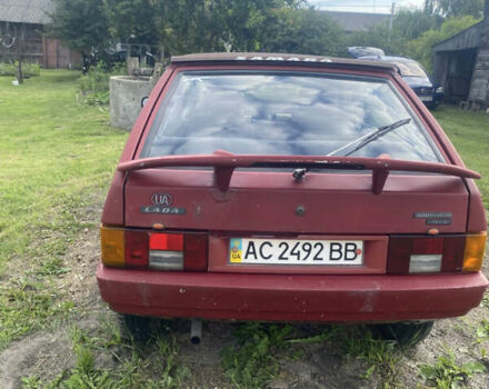 Красный ВАЗ 2109, объемом двигателя 1.3 л и пробегом 60 тыс. км за 650 $, фото 3 на Automoto.ua