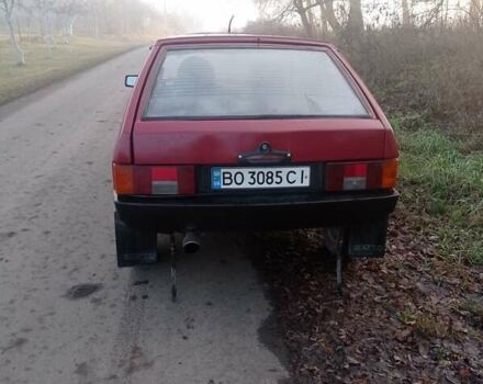 Красный ВАЗ 2109, объемом двигателя 1.3 л и пробегом 90 тыс. км за 750 $, фото 1 на Automoto.ua