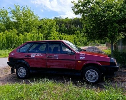 Красный ВАЗ 2109, объемом двигателя 1 л и пробегом 8 тыс. км за 800 $, фото 1 на Automoto.ua