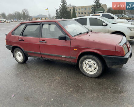 Красный ВАЗ 2109, объемом двигателя 1.5 л и пробегом 70 тыс. км за 750 $, фото 1 на Automoto.ua