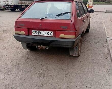 Червоний ВАЗ 2109, об'ємом двигуна 1 л та пробігом 358 тис. км за 637 $, фото 2 на Automoto.ua