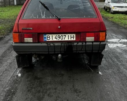 Красный ВАЗ 2109, объемом двигателя 1.3 л и пробегом 77 тыс. км за 996 $, фото 1 на Automoto.ua