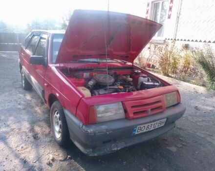 Красный ВАЗ 2109, объемом двигателя 1.3 л и пробегом 99 тыс. км за 600 $, фото 1 на Automoto.ua