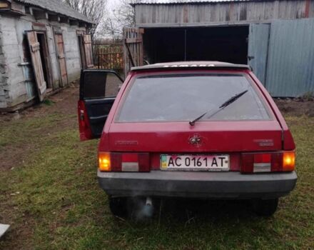 Красный ВАЗ 2109, объемом двигателя 1 л и пробегом 200 тыс. км за 650 $, фото 4 на Automoto.ua