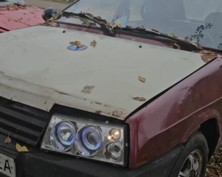 Красный ВАЗ 2109, объемом двигателя 1 л и пробегом 90 тыс. км за 596 $, фото 1 на Automoto.ua