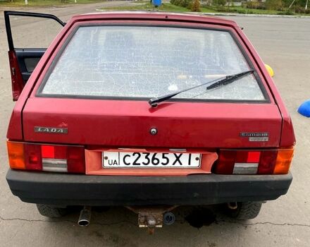 Красный ВАЗ 2109, объемом двигателя 1.5 л и пробегом 200 тыс. км за 1500 $, фото 3 на Automoto.ua