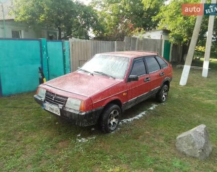 Красный ВАЗ 2109, объемом двигателя 1.3 л и пробегом 230 тыс. км за 1200 $, фото 1 на Automoto.ua