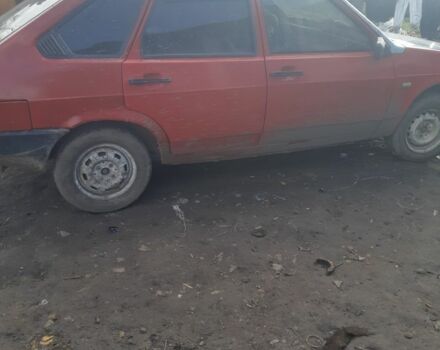 Красный ВАЗ 2109, объемом двигателя 1.5 л и пробегом 248 тыс. км за 600 $, фото 2 на Automoto.ua