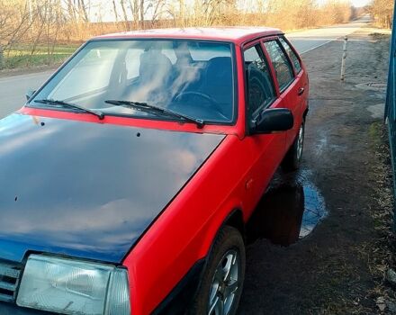 Красный ВАЗ 2109, объемом двигателя 1.3 л и пробегом 13 тыс. км за 830 $, фото 1 на Automoto.ua