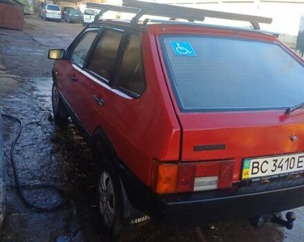 Красный ВАЗ 2109, объемом двигателя 1.1 л и пробегом 400 тыс. км за 800 $, фото 1 на Automoto.ua